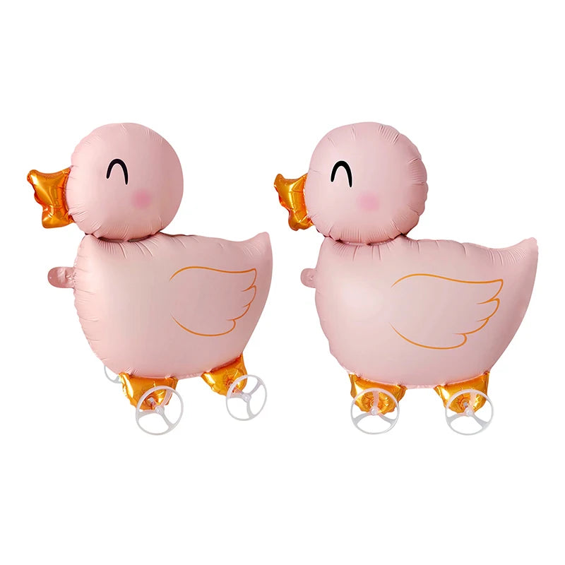 Baby Shower 4D Foil Elephant Balloons On Stand Walking Design