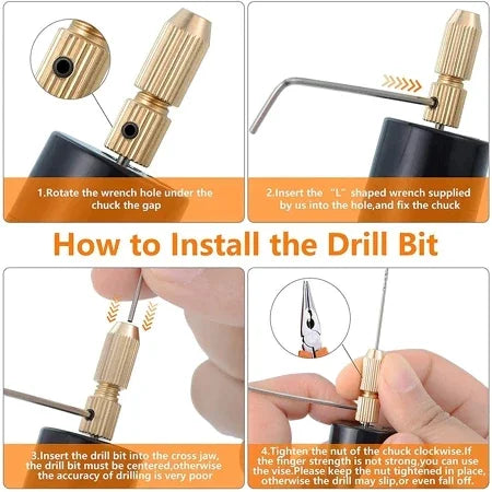 Handheld Mini Electric Drill DIY Electric USB Electric Drill Tools For Epoxy Resin Jewelry Making Wood Craft Engraving Pen Tool