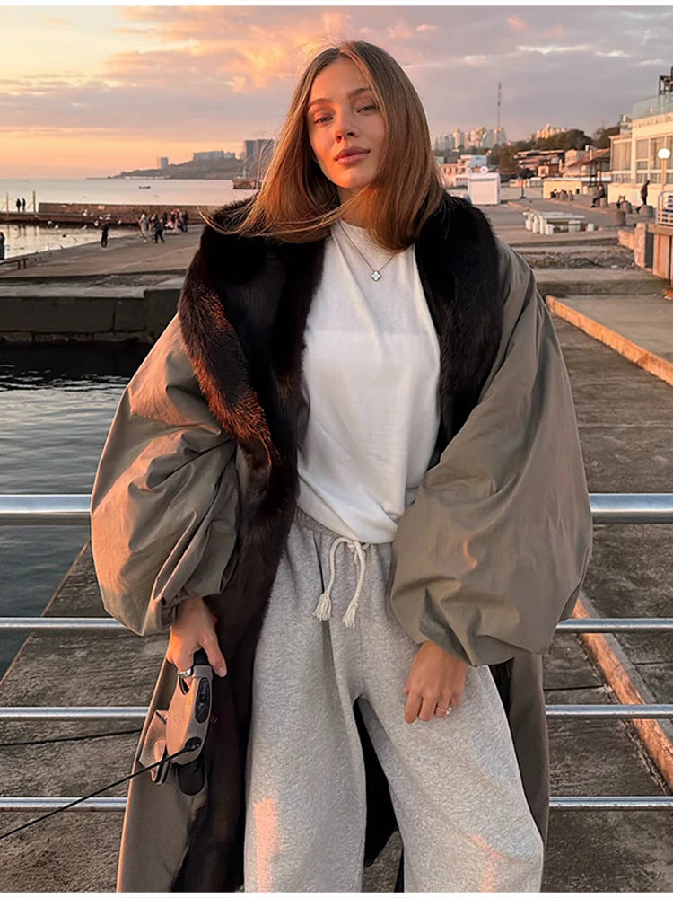 Oversized Trench-style Coats Warm Luxe Casual Effortless Women Jackets Street Autumn Lady Trendy Outerwears