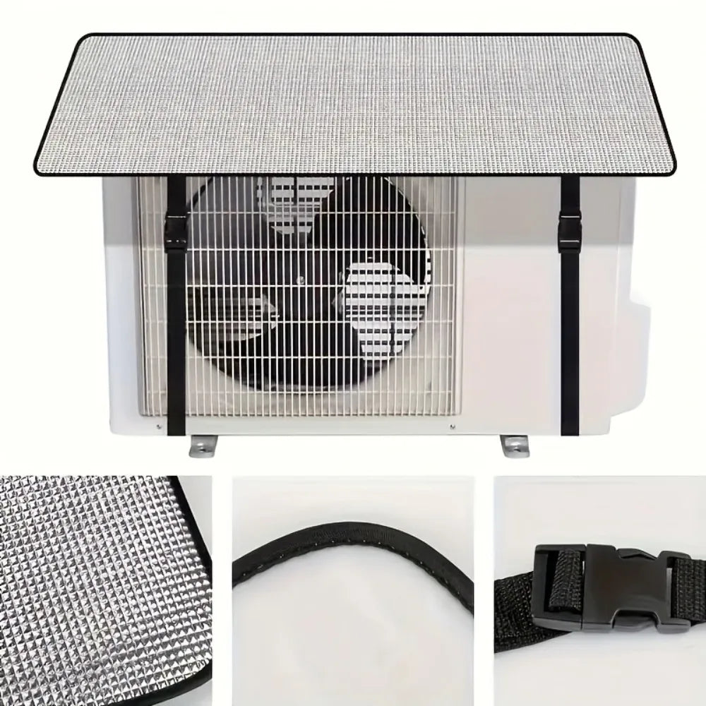 Silver Waterproof Air Conditioner Sunshade, Durable Design for Use InMultipleScenarios Suitable for Outdoor Furniture Protection