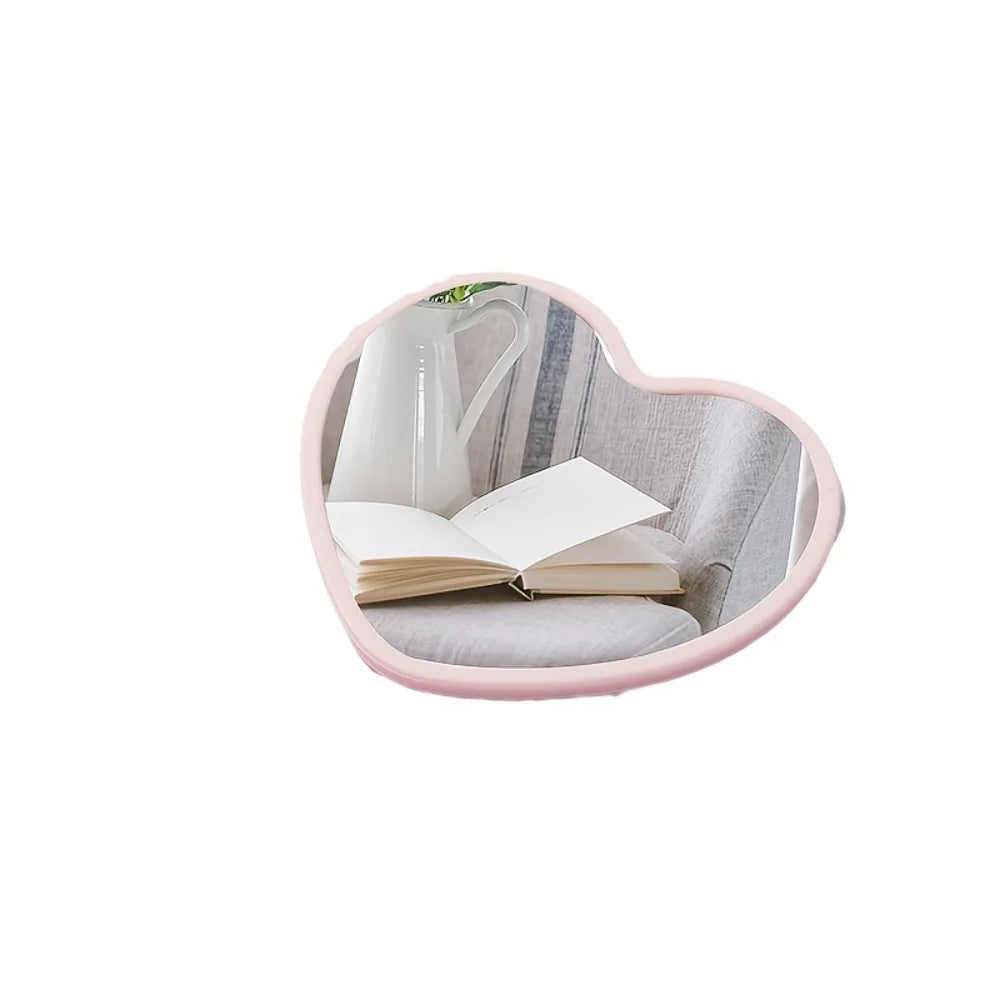 36Pcs/12sets Bridal Shower Favors - Pink Heart Mirrors with Thank You Cards & Tulle Bags for Bridesmaid & Wedding Favors