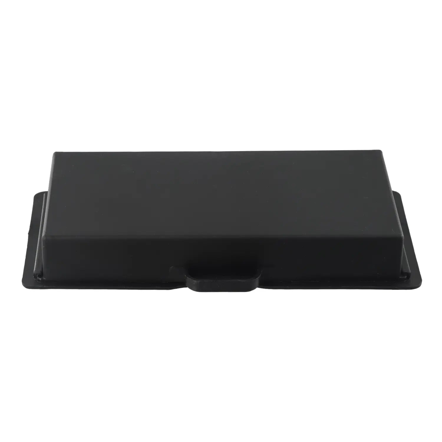Organisateur de tiroir sous bureau en ABS noir rectangulaire, avec petite poignée à l’avant pour un rangement efficace