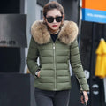 Winter Coat Women Fall Winter Fashion Down Cotton Parkas Coats Parkas Hooded Cropped Thick Warm Casual Women Loose Jacket