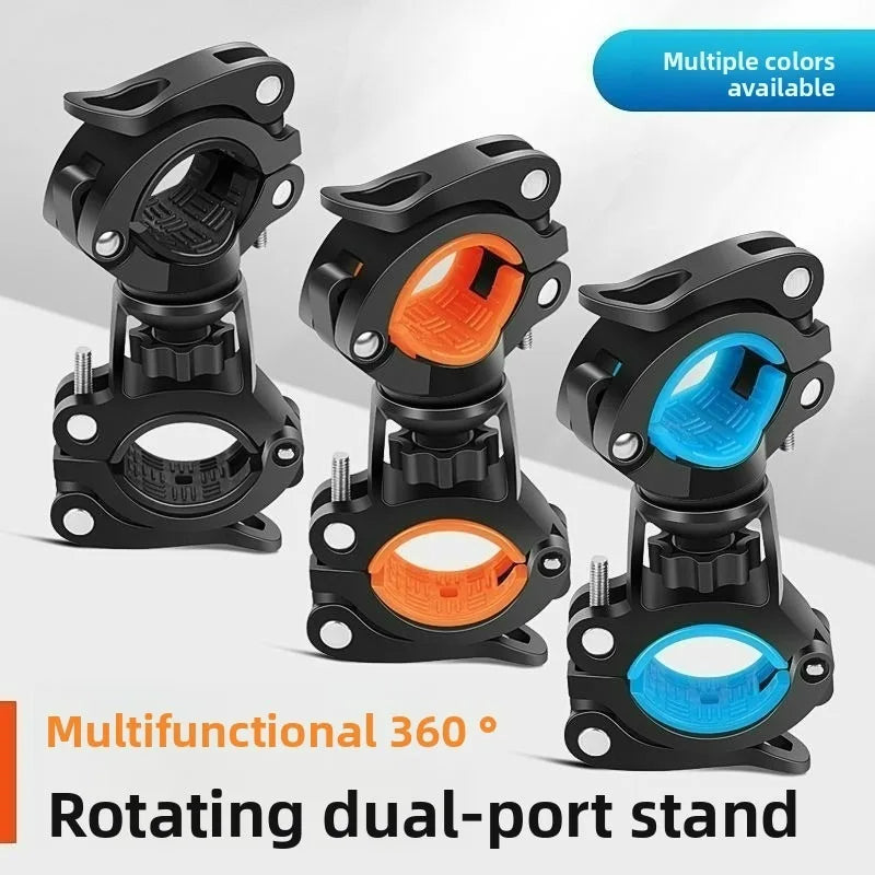 Cycling  Accessories For 360 Degree Bicycle Lamp Holder LED Flashlight Stand Bike Light Bracket Multifunctional Rotatable