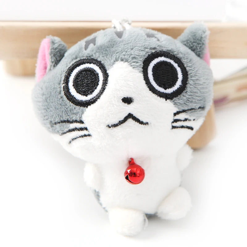 Cute Plush Cheese Kitty Keychain Woman Mini Chi's Sweet Home Cat Doll Key Ring Chain On Bag Car Trinket Wedding Party Toy Gift