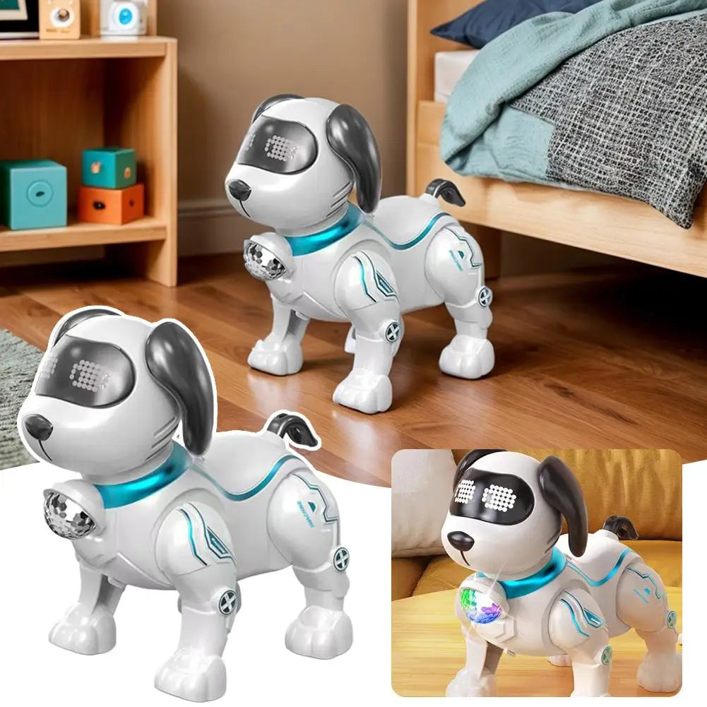 Plastic Electronic Robot Dog with Light Programmable Smart Electronic Stunt Pet Interactive Touch Walking Dancing Robot Dog