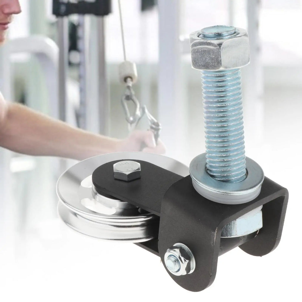 Gym Pulley Block Rack Mounted DIY Fitness Swivel Pulley Accessories Strength Training for Weight Lifting Exercise Machine Sport