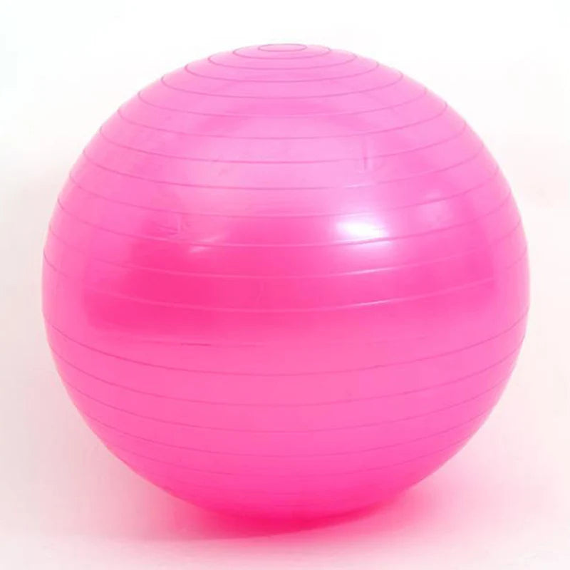 45CM Anti-Burst Yoga Ball Thickened Exercise Ball for Pilates Balance Stability Workout Pregnancy Birthing Physical Therapy