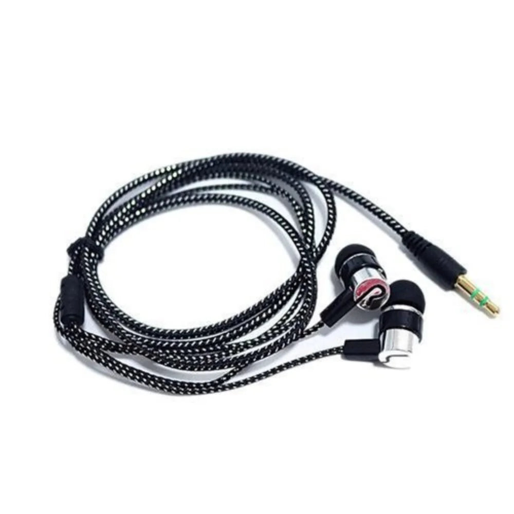 3.5mm Wired In Ear Earbuds Noise Isolating Deep Bass Stereo Headphones Universal Portable In‑ear Earphones for Mobile Phones