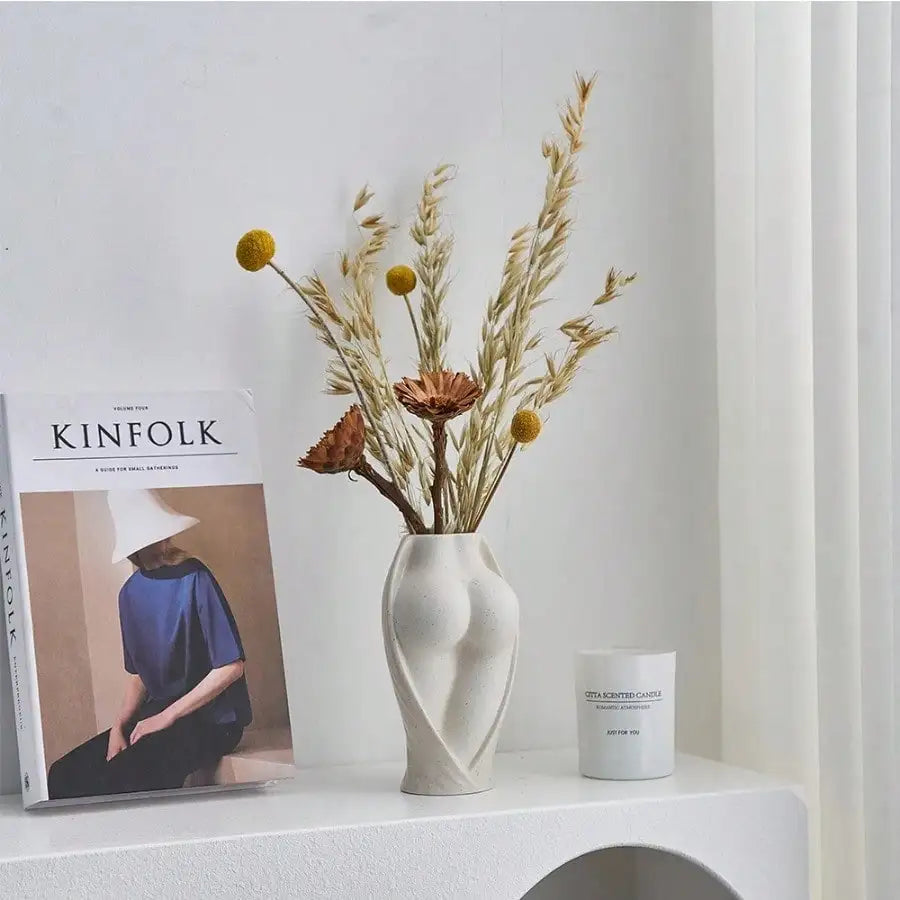 Home Vases Modern Living Room Tabletop Decoration Irregular Ceramic Vases Dry Flower Pots Flower Arrangement Plant Flower Pots