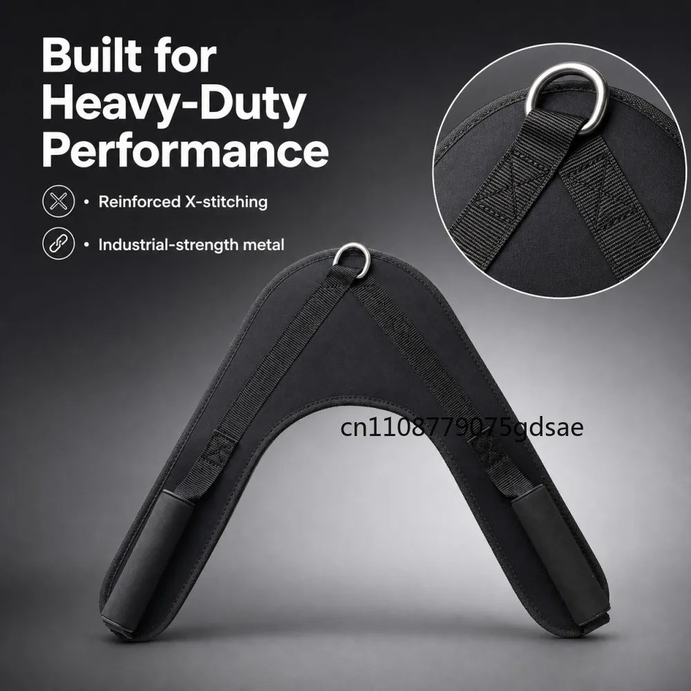 Nylon Fitness Abdominal Crunch Straps Ab Exercise Pulling Harness Shoulder Strap Belt Home Barbell Gym Equipment Accessories