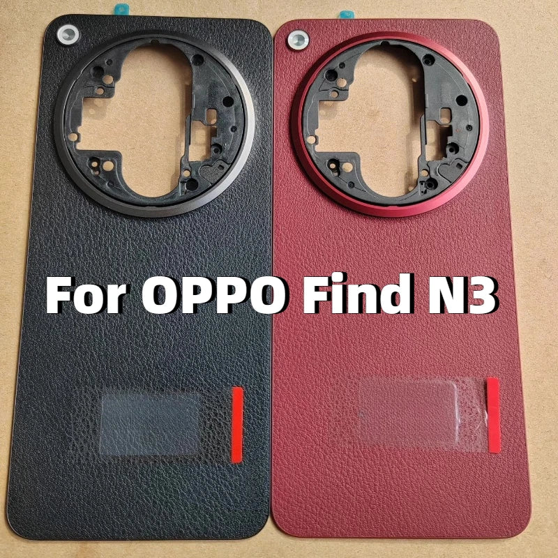 Back Cover Shell For OPPO Find N3 5G CPH2499 Rear Battery Glass Door Lid Case Phone Housing + Camera Lens Replacement