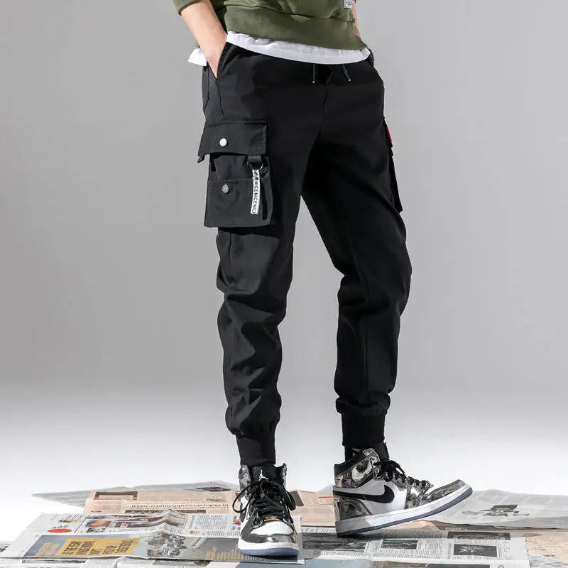 2025 New Men's Cargo Pants, Thin Trousers, Comfortable and Breathable, Outdoor Casual, Wearable, Running, Cycling, Multi-pocket