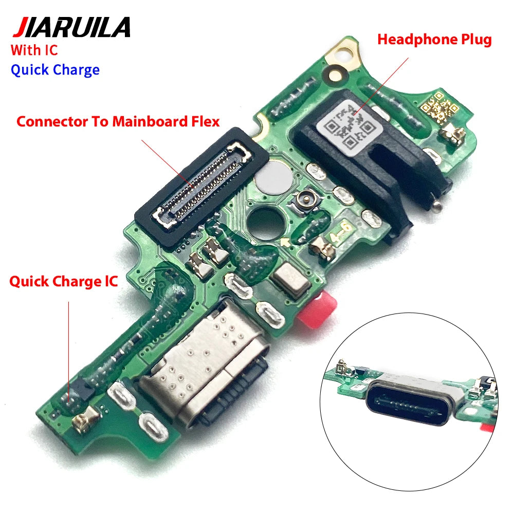New For Tecno Spark 20 Pro 20C BG7 Spark Pro Plus KG7 USB Charging Port Dock Charger Plug Connector Board Flex Cable