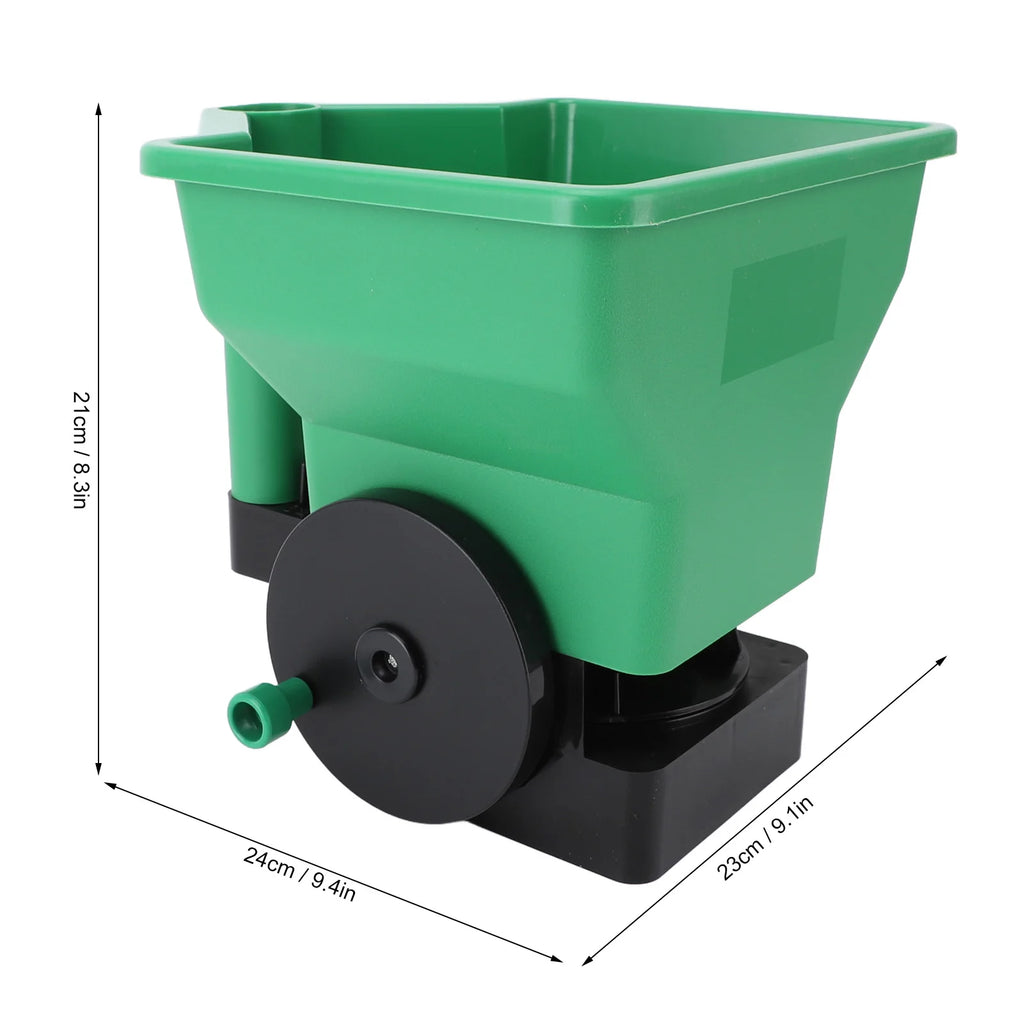 Lawn Spreader Hand Spreader 3L Manual Small Labor Saving Handheld Lawn Garden Spreader for Fertilizer Salt Green Manual Spreader