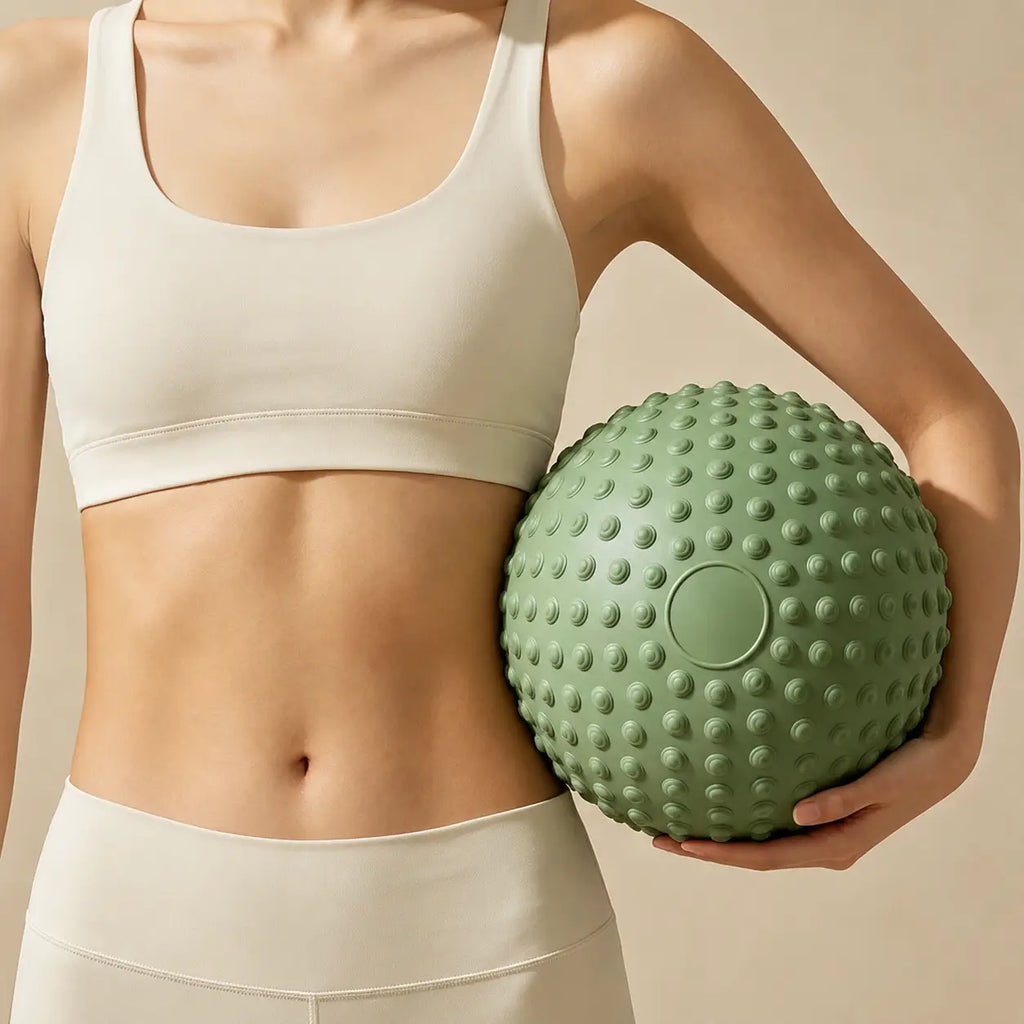 Bumpy Yoga Exercise Ball 25cm PVC Pilates Ball Core Balance Training Pelvic Floor Exercise for Home Gym Adult Beginner Fitness