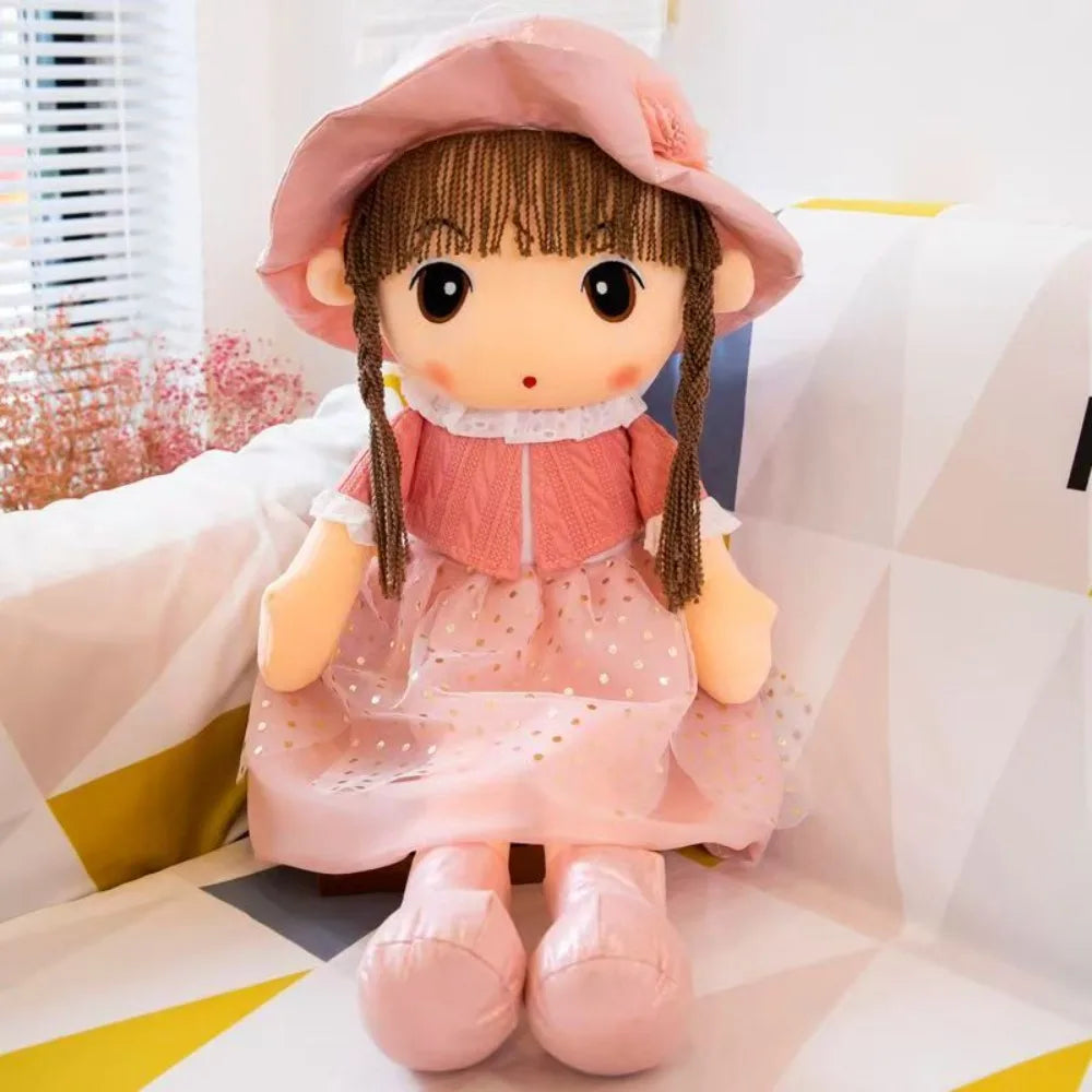 Stuffed Animal Dolls Cartoon Sweetheart Doll Cute Design Rag Doll Style Gril Plush Toy 45CM Soft Girl Stuffed Toys Kids