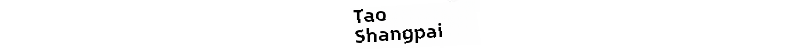 tao shangpai-Logo in schwarzer Sans-Serif-Schrift, auf weißem Hintergrund für das Produkt der Herren rissigen Slim-Fit-Denim-Shorts angezeigt.