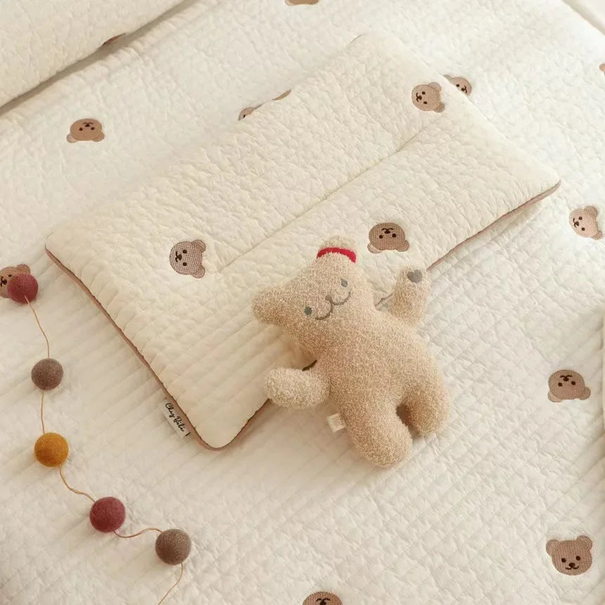 Cute Baby Pillow Cartoon Breathable Children's Pillow for Infant Boys Girls Newborn Bedding Head Protector Baby Room Items