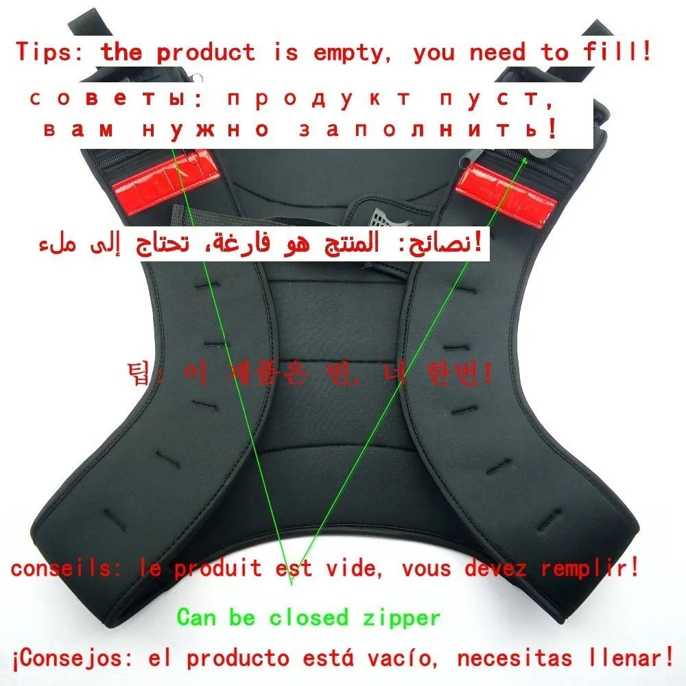 ELUANSHI Running Weight Jacket Weighted Vest Boxing Sanda Training Outdoor Fitness Legging Top Men Watch Women Tracker Equipment