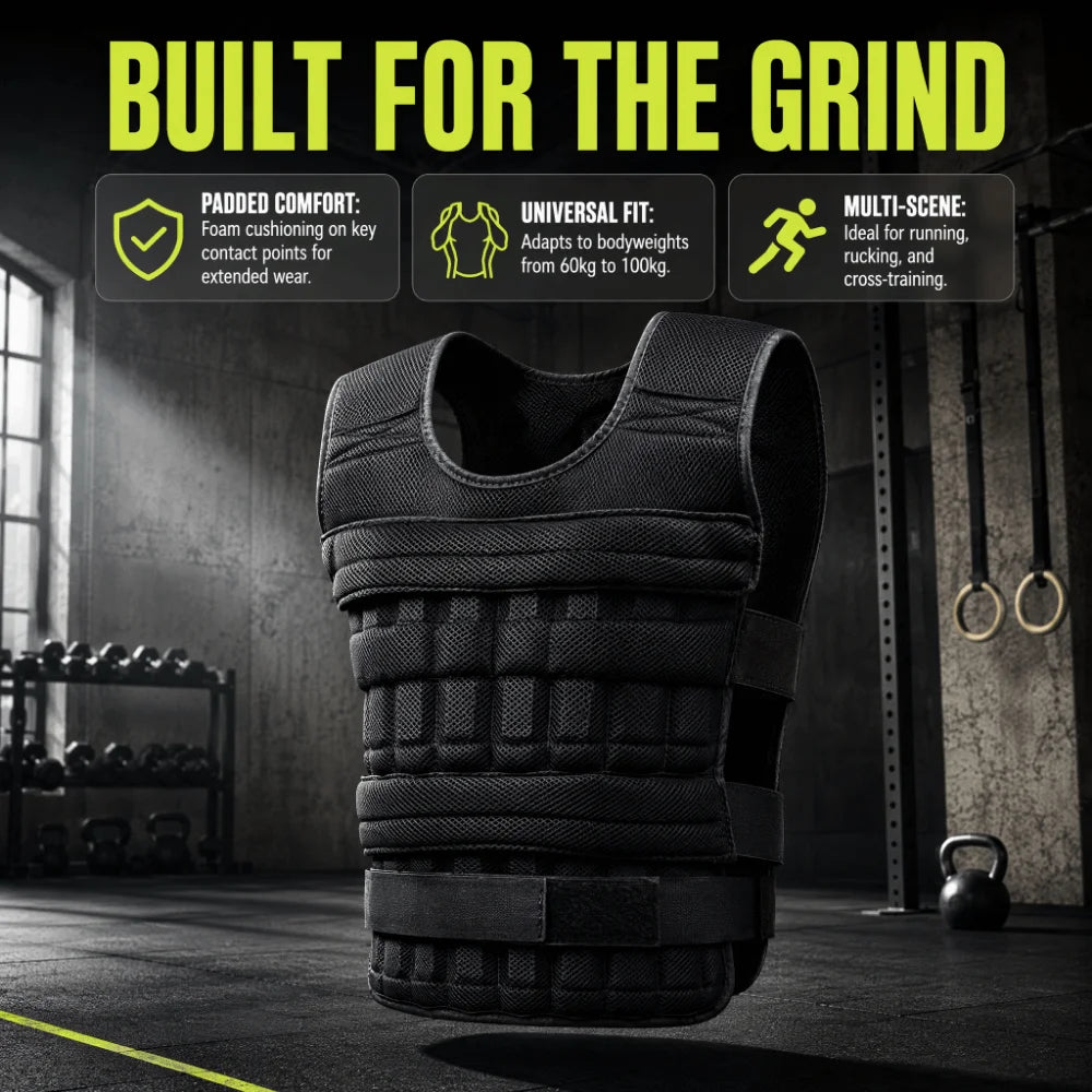Loading Vest Weight Vest Adjustable Weight Boxing Training Exercise Weight Vest Fitness Equipment Sports Loading