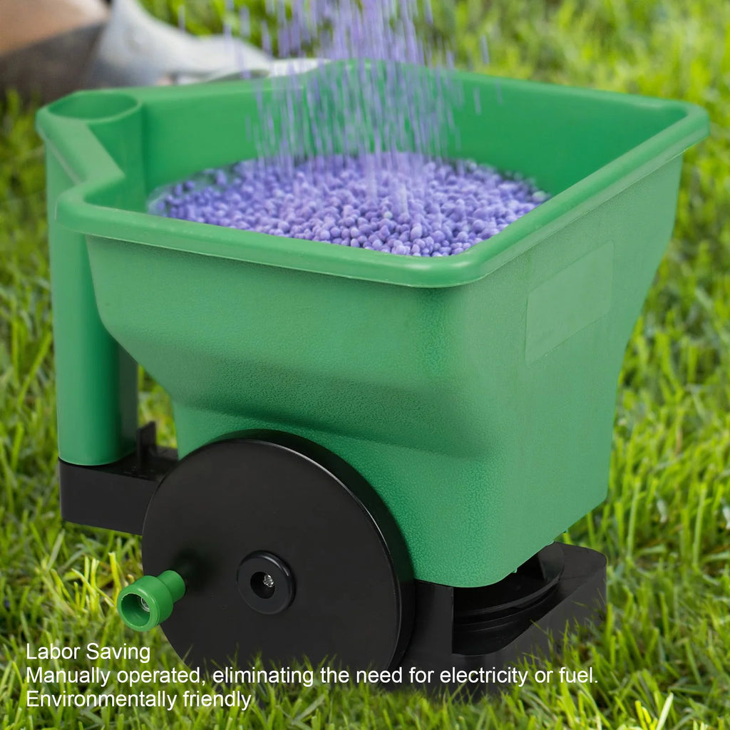 Lawn Spreader Hand Spreader 3L Manual Small Labor Saving Handheld Lawn Garden Spreader for Fertilizer Salt Green Manual Spreader