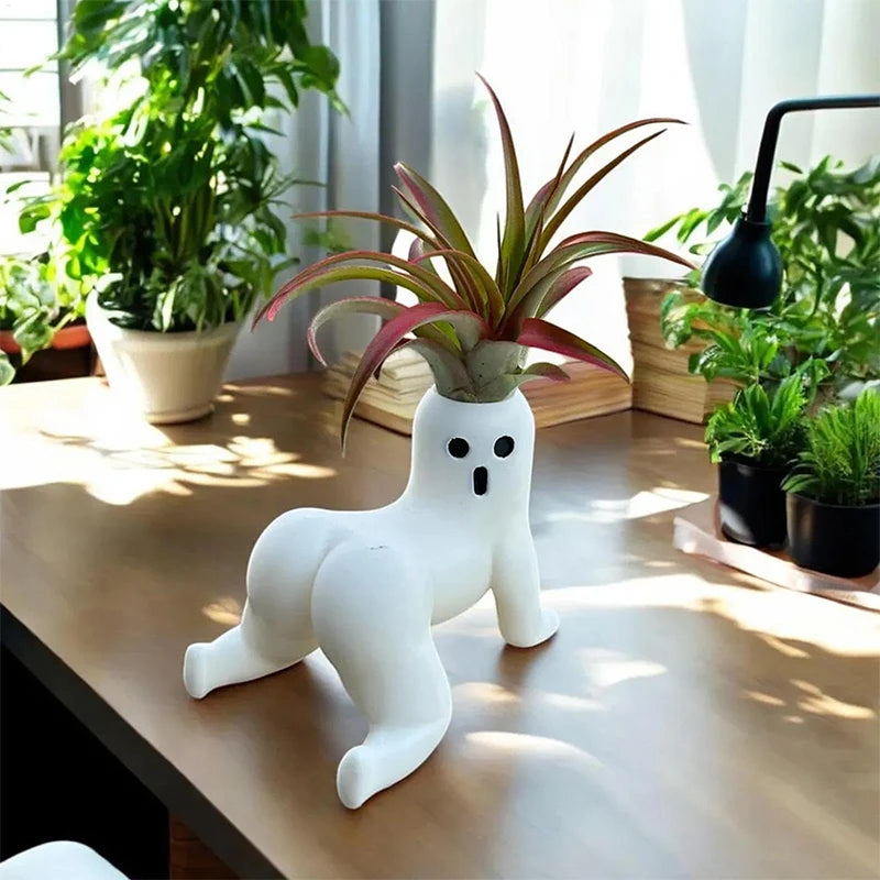 Plant Pots Funny Prank Gift Funny Big Booty Ghost Planter Big Booty Air Plant Display Planter Decoration