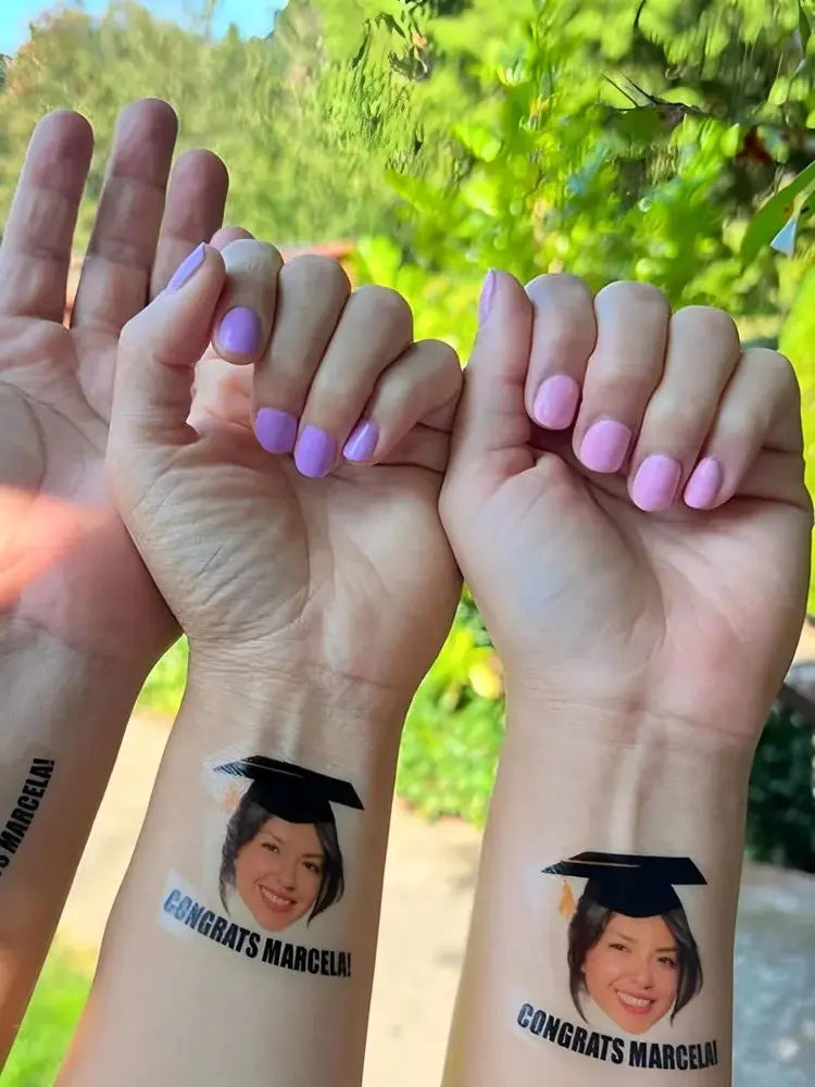 Custom Graduation Tattoos, Graduation Party Favors, Graduation Party Decorations, Grad Party Favors, High School Grad, College G