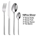 4/6/16/24 Pieces Cutlery Set Stainless Steel Thin Tableware Mirror Elegant Knife Fork Spoon Western Dinner Set Sliverware