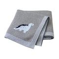 Cotton Baby Blanket Knit Newborn Boy Girl Bedding Crib Quilt Cute Cartoon Dinosaurs Infant Stroller Swaddle Supersoft SleepSack