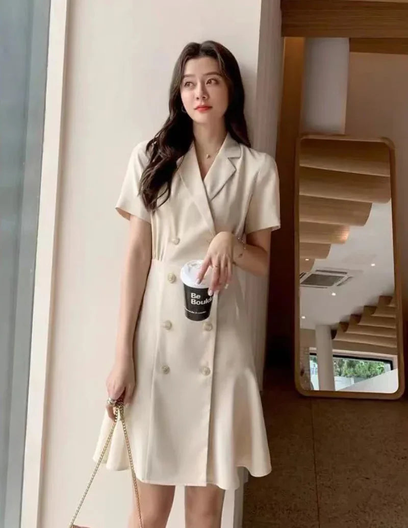 Woman Dress Formal Occasion Clothes Blazer Black Dresses for Women 2025 Short Mini Cheap Casual Sale Outfits Vintage New in Xxl