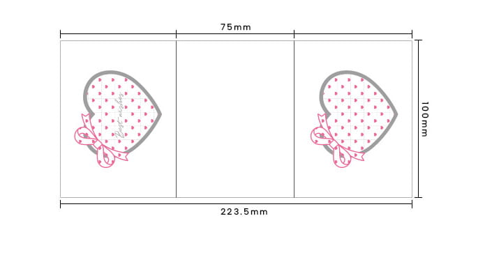 pink heart-shaped gift box with dotted pattern and ribbon bow design featured in a 3d heart greeting cards set pastel valentine wedding notes