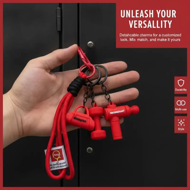 1Pc Fitness Keychain For Gym Lovers Premium Gift For Gym Bags Water Bottles D Buckle Sports Style Keychain Accessories