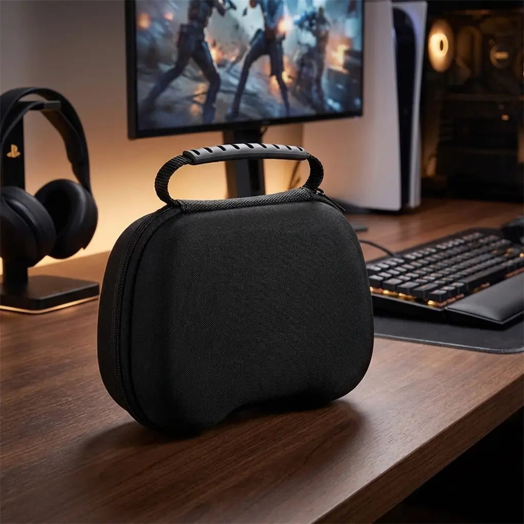 Gaming Accessories Hard Storage Case Organizer Box, Game Controller Storage Pack Compatible with PS5, PS4, XBOX