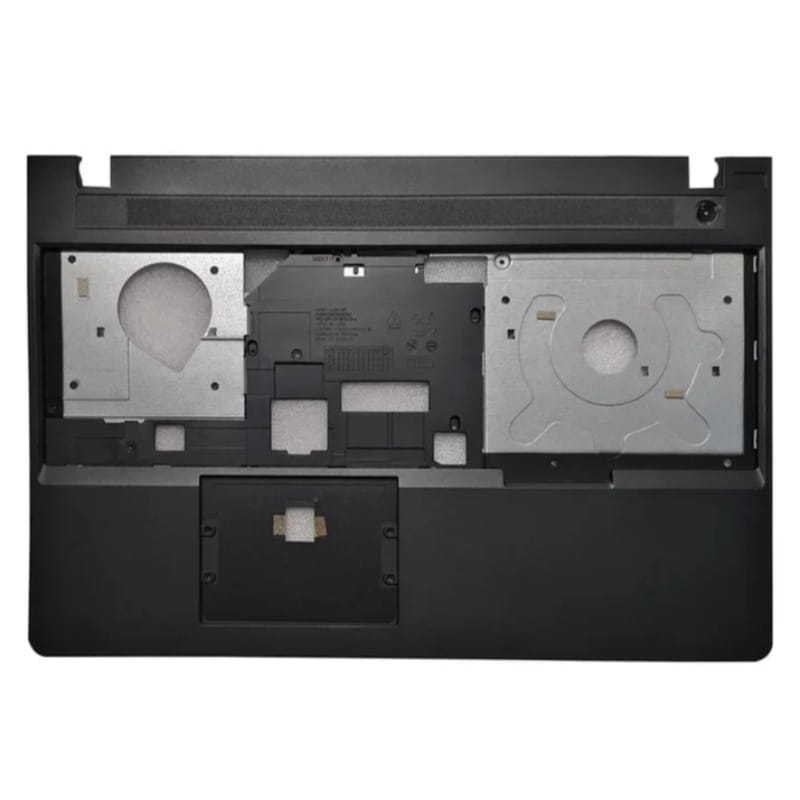 base d’ordinateur portable en plastique noir pour Thinkpad E570, E570c, E575, avec deux capots de baie de lecteur métalliques argentés et une zone centrale pour pavé tactile