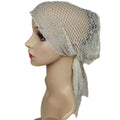 Women Muslim Turban Inner Cap Arab Lace Islamic Headwear Chemo Hat Wraps Cover Beanie Flower Hair Loss Cap Soft Long Tail Bonnet