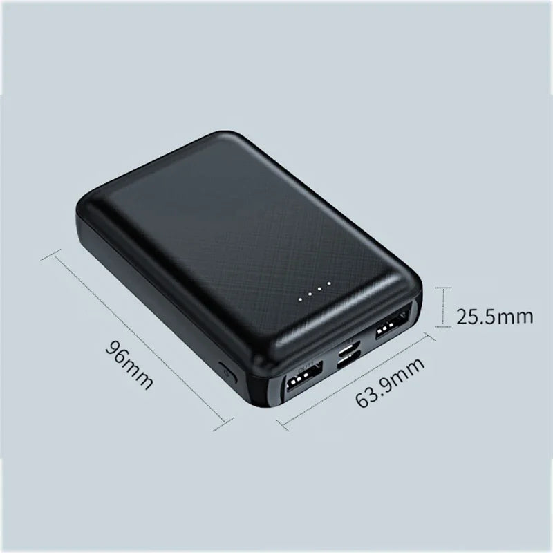 20000mAh Power Bank 5V 2A Dual USB Portable External Battery Pack for Heated Vest Jacket Air Conditioning Clothing Phone Charger