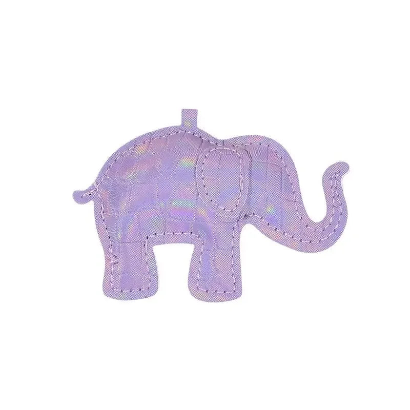 PU Leather Elephant Keychains for DIY Jewelry Making Cute Animal Pendant Charm for Backpack Handbag and Gifts Decoration