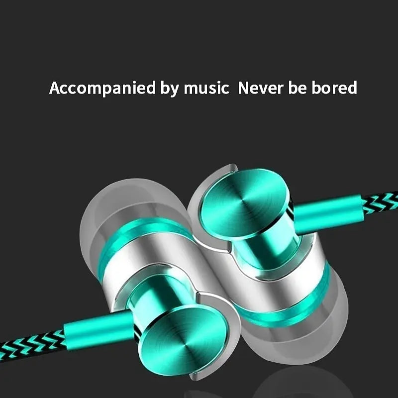 In-Ear Headphones HiFi Bass Portable Phone Audio Accessories For School Office Travel Gym Running Wired Earbuds Call Headphones