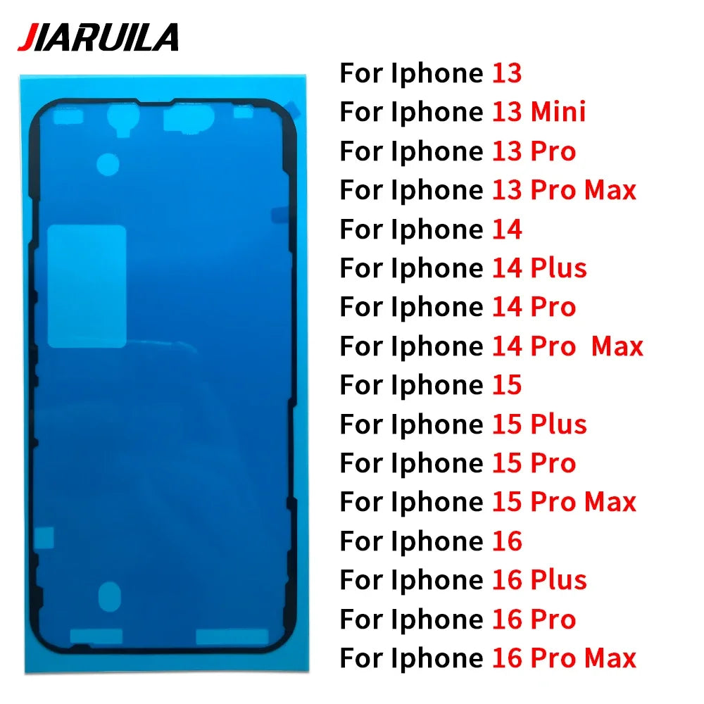 Back Cover Side Waterproof Seal Sticker For Iphone 16 15 14 Pro Max Plus 13 mini Adhesive LCD Screen Frame Seal Tape Repair