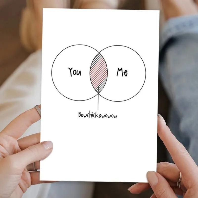 A humorous Valentine's Day card, as a unique gift for couples, suitable for Christmas, Halloween, and Thanksgiving.