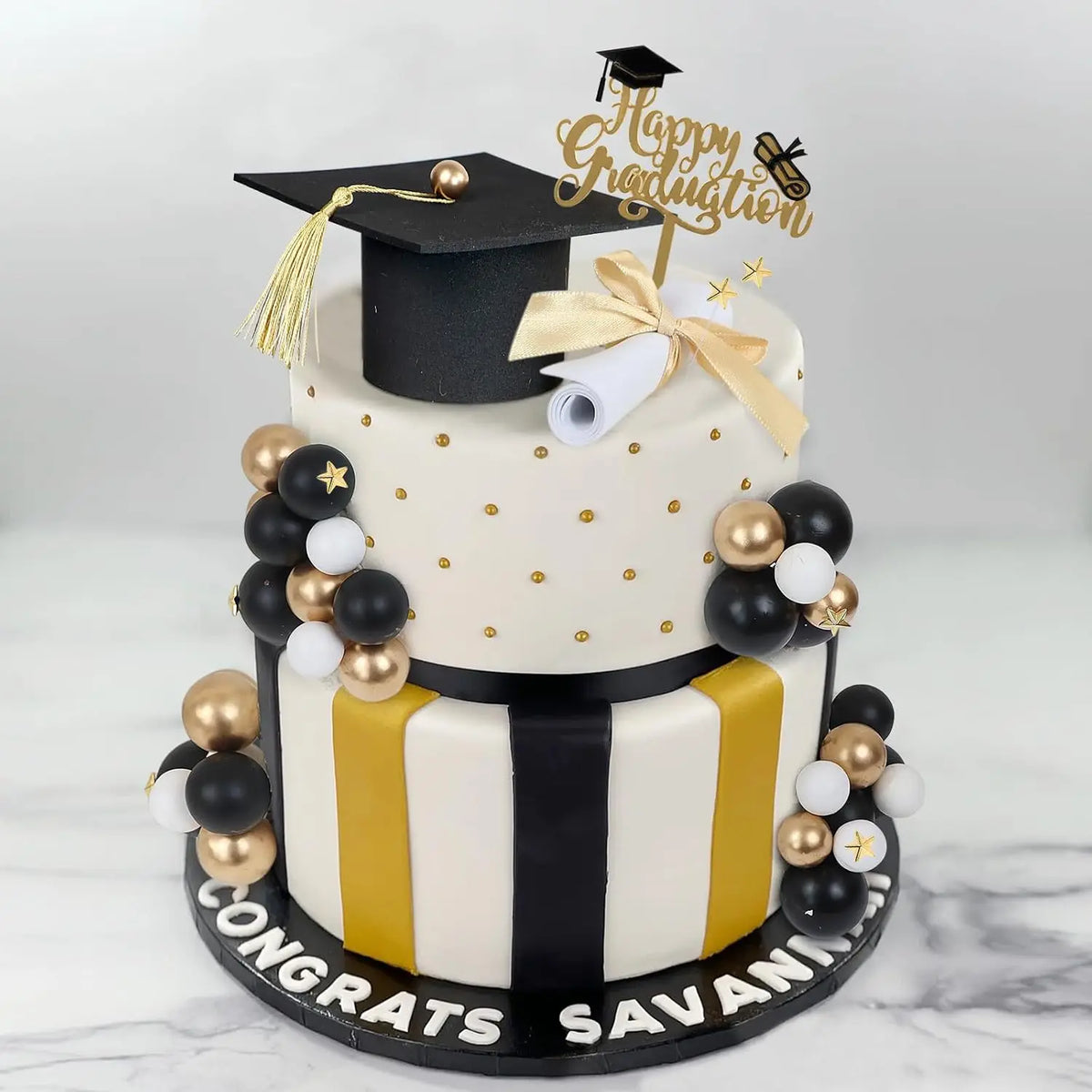 Graduation Cake Toppers Graduations Cap Congrats Grad Cake Decorations for 2026 High School College Senior Graduation Supplies