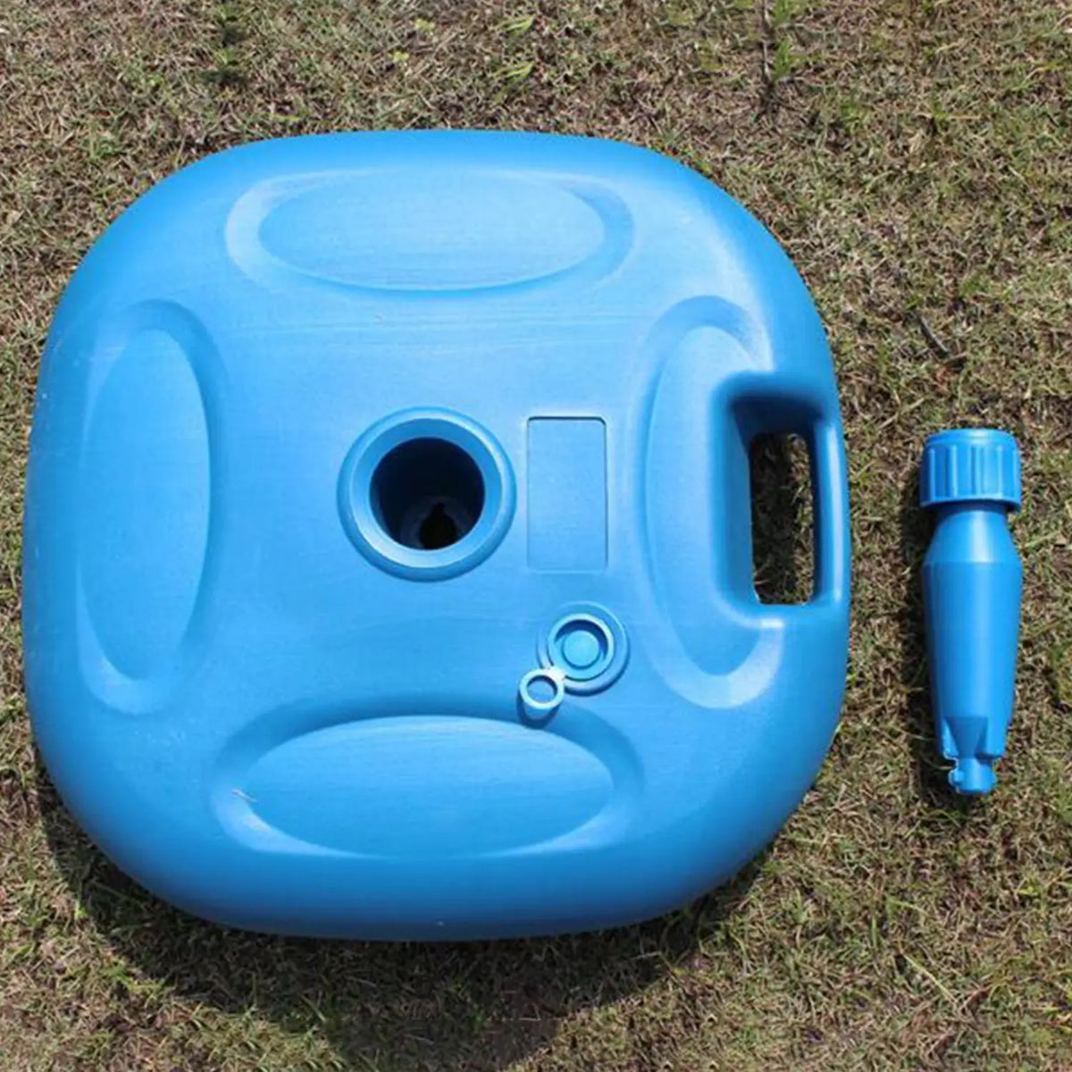 Outdoor Parasol Base Plastic Sunshade Umbrella Stand Stable Sand Water Fillable Patio Holder for Balcony Garden Terrace