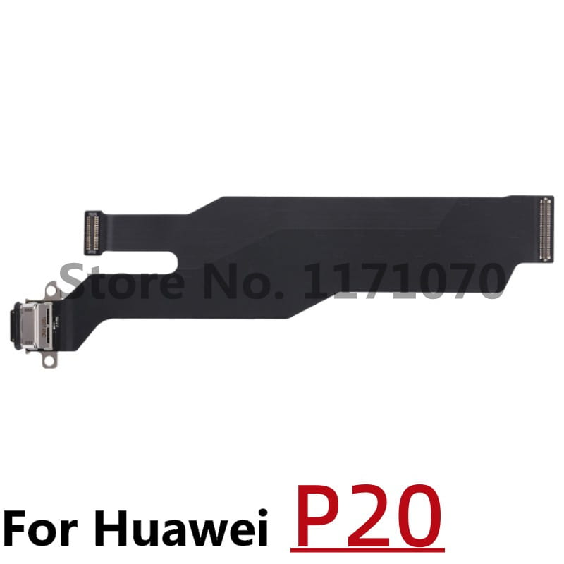 black flexible circuit board with metallic connectors for huawei p20 charging port flex cable replacement compatible with p10 p20 p30 models