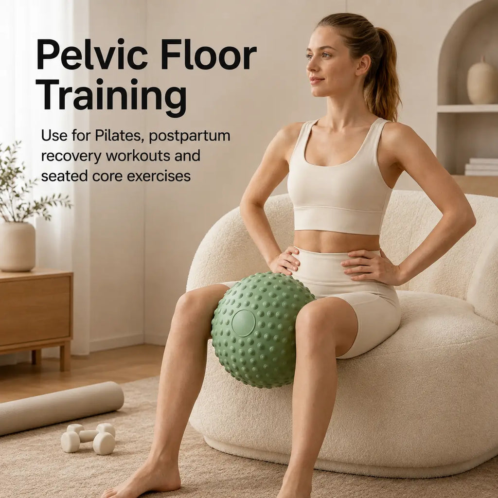 Bumpy Yoga Exercise Ball 25cm PVC Pilates Ball Core Balance Training Pelvic Floor Exercise for Home Gym Adult Beginner Fitness
