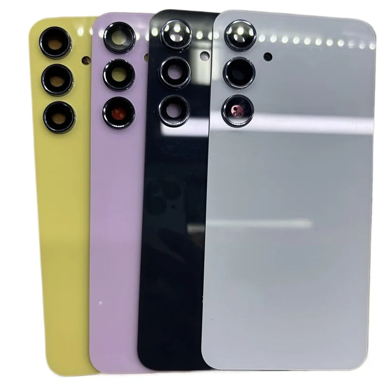 For SAM Galaxy A55 5G A556 Phone Housing Glass Cover Battery Case Back Cover Rear Door Lid Panel Camera Lens