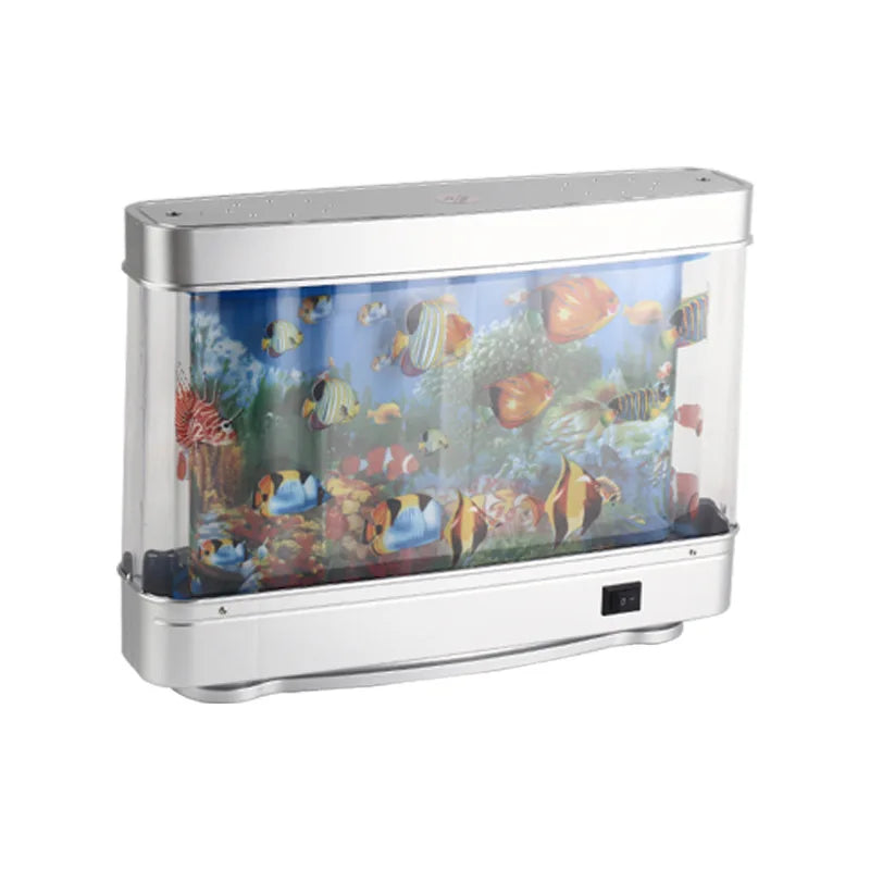 Mini LED Fish Lamp Night Light for Home Decor Desktop Aquarium Mood Lighting
