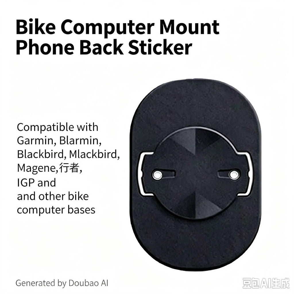 Cycling Phone Navigation Bike Computer Mount Backplate Adapter Anti-drop Lanyard Smartphone Bracket Accessories
