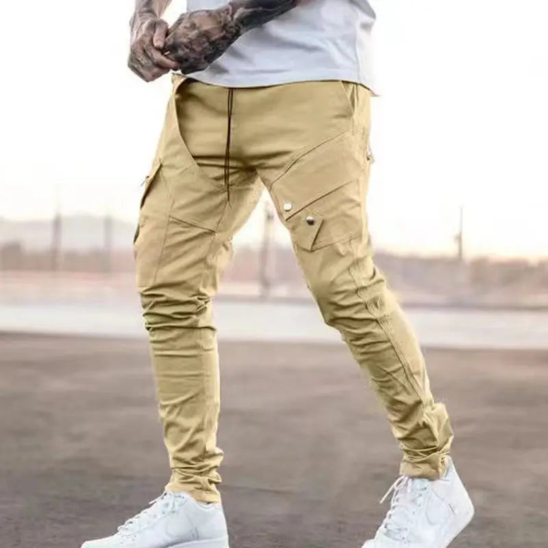 Outdoor Track Sweatpants Mens Open Crotch Casual Loose Plus Size Cargo Trousers Tactical Overalls Men Clothing Sex Streetwear