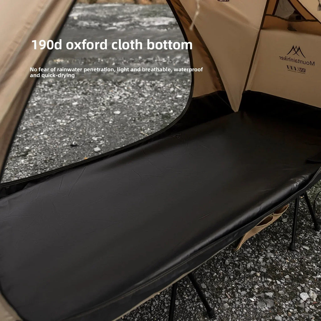 MOUNTAINHIKER 2026 Single Camp Bed Outdoor Tent Waterproof Rainproof Multi-purpose Leisure Camping Shelter for Hiking And Travel